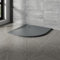 NRG 800x800mm SMC Quadrant Shower Tray Anthracite Slip-Resistance Bathroom Shower Base Easy to Clean