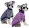 Hundepullover für kleine Hunde, warm, für den Winter, niedlich, weich, Haustierkostüm für Jungen, Mädchen, Hunde, Katzen, Bulldogge, Mops, Yorkie, Kätzchen, Chihuahua, Marineblau, Lila, Größe L, 2