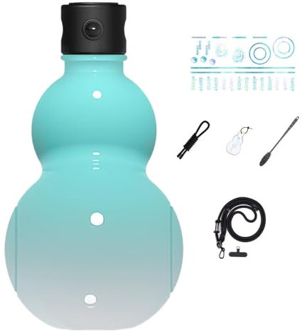 Nuyhgtr Reusable Water Bottle, Portable, Leak-proof Flask, Retro-inspired Water Bottle, Camping Water Bottle, Chinese Retro-inspired for Eco-conscious Users