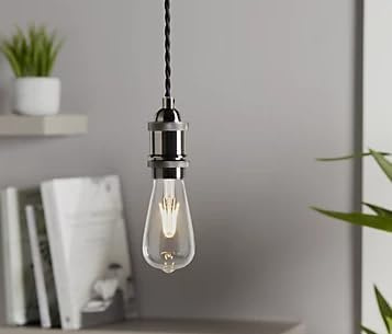 Set of 2 Pear Shaped Decor 3.4W 470lm Cool White LED Filament Light Bulb 4000 Kelvin