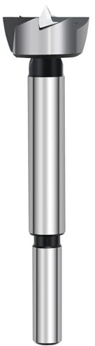 HSAWBIT 24 mm Forstnerbohrer für Holzbearbeitung, Forstnerbohrer für Löcher, Scharnierschneider (Ø24 mm, Länge 90 mm, Rundschaft)