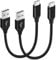 USB C Cable 0.25M [2-Pack] 18W USB 2.0 Short USB A to Type C Fast Charging Data Sync Braided Cord Compatible with Samsung Galaxy S22/S22+ S21 S20 S10 Plus, LG V50 V40, USB C Charger Cable
