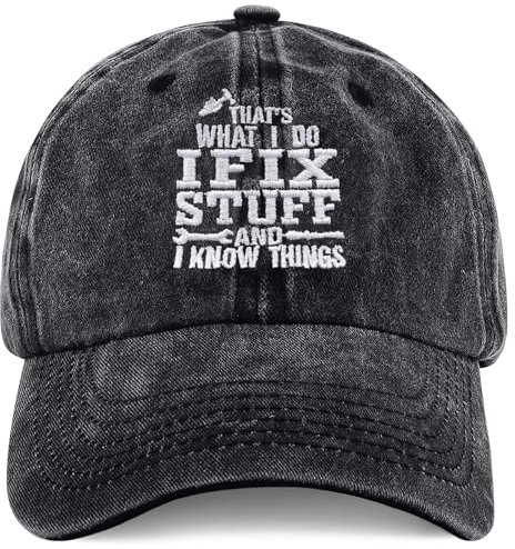 Birthday Gifts for Men Baseball Caps Mens Vintage, Funny Birthday Presents for Men Who Have Everything Unique Baseball Cap, Cool Stuff Gadgets Mens Gifts for Fathers Day Christmas UK