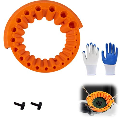 Multi Functional Drill Bit Sharpener - Durable Angle Grinder Attachments, Fast and Accurate Angle Grinder Drill Bit Sharpener, High Performance and Practical Shovel Spade Bit Grinder Tool