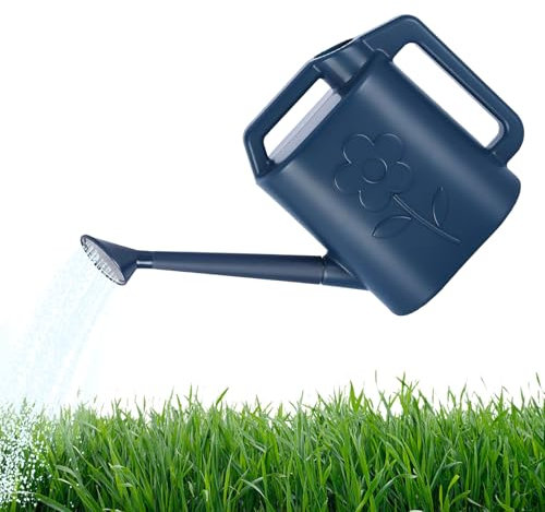 Arrosoir pour d'intérieur, arrosoirs de Jardin, Grand Bec Long de 7,5 l avec tête d'arrosage, Design Ergonomique, étanche pour pelouse, terrasse, Porche, Parterre de Fleurs, arrière-Cour et