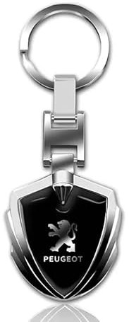ZHIYONGSHUN 1 Pièces Porte Clef Voiture pour Peugeot 508 SW GT 2018-2024, clés personnalisé Anneau Porte Clé Anneau Clé Voiture Accessoires