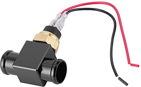 Tnfeeon Bouchon de Capteur de Température de L'eau et Jeu Kit D'interrupteur de Tempête de Ventilateur de Radiateur pour Moto Crosscountry (BLACK)