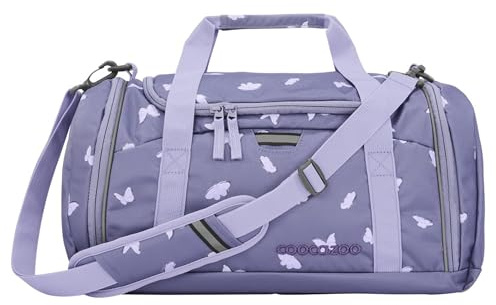 coocazoo Sporttasche „Reflective Wings“, lila, refelktierend, Hauptfach, Nasswäschefach, Seitentasche, Reflektoren, 20 Liter, ab der 3. Klasse