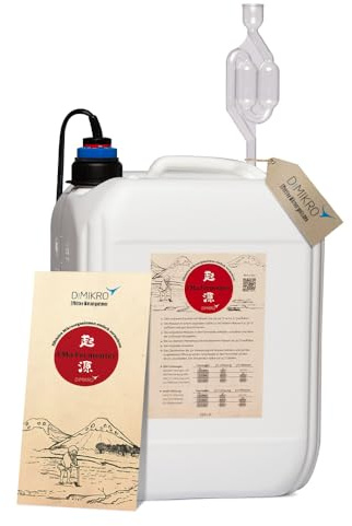 DIMIKRO Fermenter zur Herstellung von EM aktiv (EMa) - 10 Liter | Robustes Fermentiergefäß für die eigene Herstellung von Effektiven Mikroorganismen im Haushalt und Garten