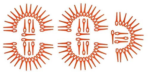100 coltelli di plastica per Bosch ALM28 TAGLIAERBA - Lame di Ricambio