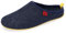 Andrés Machado - Hausschuhe für Herren - Herbst - Dynamic – Unisex Slipper – Wolle und Filz – rutschfeste Gummisohle und herausnehmbares Fußbett - Blau Gelb EU 46