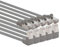 1aTTack.de 366262 Cavo di rete Cat.6 angolo 90 gradi 10m - grigio - confezione da 5 - Cavo patch Cat6 (SFTP PIMF) 1000Mbit/s connettore Rj 45-5 x 10m metri grigio