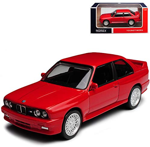B-M-W 3er E30 M3 Coupe Sport Evolution Rot 1982-1994 1/43 Norev Modell Auto