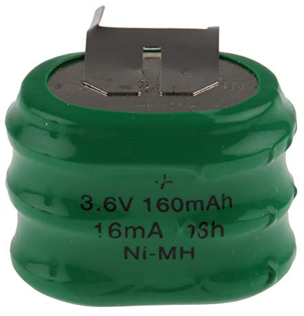 RS PRO Nickel-Metallhydrid Knopfzellen Akku 3.6 V / 160 mAh