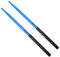 Musfunny 5A Nylon Drumsticks für Drum Set Leichte Haltbare Kunststoff Übung ANTI-SLIP Griffe Drum Sticks Musikinstrument Percussion Zubehör - Blau