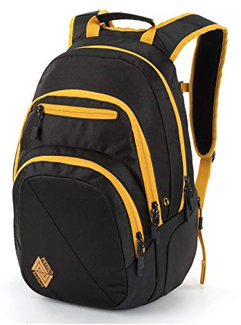 Nitro Snowboards Rucksack Stash, Schultasche, Freizeitrucksack, 29L, Golden Black