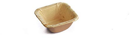 DISPOSABLE GREEN® | 6.5 x 6.5 CM Square Small DIP Bowl | COMPOSTABLE, Biodegradable, Disposable Tableware, ECO Friendly | Sturdy | 25 PCS