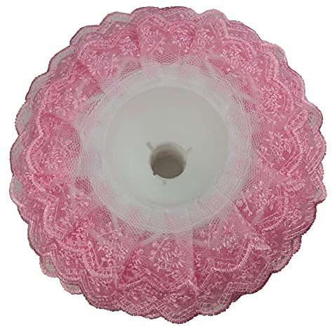 DAWN FLAME 10 Stück Spitzenstrauß-Kragen, Spitzenkragen, Blumenstrauß, Manschetten, DIY Blumenstrauß, Halter, Hochzeit, Brautstrauß, Clip, Kragen, Spitze, Dekor, Blumenstrauß, Halter,
