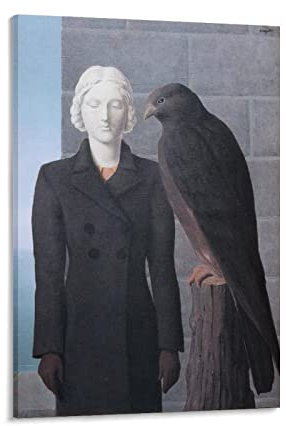 Rene Magritte Kunstwerk Deep Waters 1941 Gemäldedruck, Poster, Kunstwerke, Leinwand, ästhetisch, für Zimmer, Wandkunst, moderne Dekoration, 30 x 45 cm