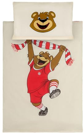 FC Bayern München Bettwäsche | Berni | Baby | 100x135 cm | Fußball