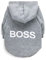 LtuzPet Boss Druck Hund Hoodie - Weiche Fleece Haustier Kleidung Warme Jacke Mantel