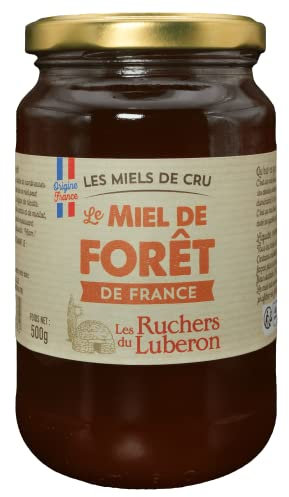 Les Ruchers du Luberon - Miel de Foret 500 g - Miel de Cru Francais Naturel - Pur - Non Pasteurisé - Sans Additifs