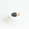 DAUH Vacuum Container | Airtight Sealed Canister - Stackable Food Storage - Coffee Bean Storage – Small Glass - White - 0.4L