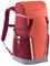 VAUDE Kinderrucksack Jungen & Mädchen Puck rosa, komfortabler Wanderrucksack Kinder 14L, Wetterfester Schulrucksack mit Regenhülle & Lupe, viel Stauraum