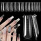 120 Pièces Faux Ongles Capsule Ongles, Transparente Acrylique Extension D'ongle Faux Ongles, Nail Art Manucure Outils pour Femme Fille