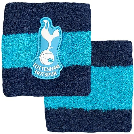 Hy-Pro Offiziell lizenziertes Tottenham F.C. Baumwoll-Armband | Sporen, 2er-Pack, Schweißband, Kinder, Erwachsene, Unisex, feuchtigkeitsableitende Schweißbänder, Fußball, Laufen, Sport, Fitnessstudio,