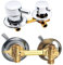 2/3/4/5 Voies Mitigeur Robinets de douche, Laiton Robinets de bain Entraxe 9cm/10cm/12,5cm/14,5cm, Mitigeur Salle Bain pour Cabine Ou Hammam (14-14.5cm,Fileté 2 voies)