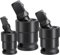 Profiwoab Swivel Socket Set - 360° Rotation Drive, Impact Universal Joint Socket Set - 3 Piece Ball Spring Design U-Joint for 1/4, 3/8, and 1/2 Drive