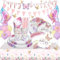 LAISLLA Assiettes Anniversaire Papillon, Anniversaire Papillon Decoration Fille, Deco Papillon Ballon, Papillon Vaisselle Anniversaire pour Enfants Party Fête Mariages Baby Shower Noël, 16 Invités