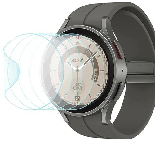 Pellicola idrogel 5pcs per Samsung Galaxy Watch 5 Pro 45mm Watch5 Pro Smart Watch Trasparente TPU Pellicola Protettiva Schermo Touch Sensibile, HD Clear, Ultra Sottile, Auto Guarigione