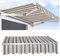 ZDHFFFUK Tenda da Sole Retrattile Manuale/elettrica di Ricambio in Tessuto Tenda da Sole Esterna Impermeabile Tessuto in Poliestere 280 g/m² per tettoia da Balcone, Personalizzabile (Dimensioni: 4x3