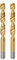 HARFINGTON 2pcs Brad Point Drill Bit 12mm(15/32) Dia Straight Round Shank Drill Metric Brad Point Spiral Twist Drill Bits for Carpenter Woodworking Plastic Rubber, Golden