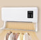 2024 New Mini Wall Mounted Air Curtain Fan 2 In 1 Split AC/Heating System Portable Ductless Air Conditioner Fan with Remote Control Wall Mounted Portable Mini Ductless Air Conditioner Fan