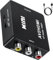 Pkouocry RCA a HDMI 2025, Adaptador AV a HDMI de Audio y Video Soporte 1080P con Cable de Alimentación USB para Wii PS2 Gamecube VHS Camara Laptop DVD Proyector