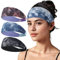Stirnband Damen - Elastische Haarband Breit Schnelltrocknend Schweißband Stirn für Sport Yoga Laufen Workout Training Fitness Tennis Gym Radfahren Wandern Joggen (3 Stück Schattierung)