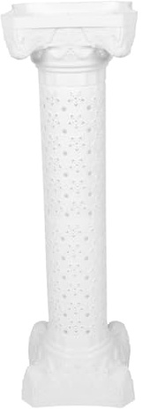 Wedding Roman Pillar Flower Vase White Plastic Hollow Decorative Column