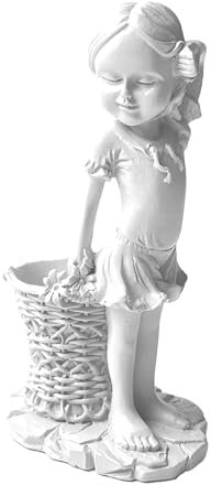 SYFUNLV Küssendes Paar Gartenskulptur,Flügeln Mädchen Desktop Figur,16x13x4,5cm,Wasserfeste Mädchen Ornamente,Paardekoration aus Kunstharz Außenbereich,für Terrassen,Büro,Rasen,Tischdekoratio (Stil 2)