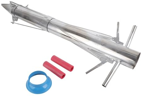 QWUUYEC Manueller Setzgerät Für Junge Pflanzen, Gemüse-Und Blumensetzling Pflanzer, Doppelgriff Edelstahl 87cm - Rückenschonend, Effizient, Für Tulpen, Gemüse Und Kräuter