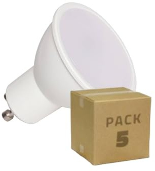 LEDKIA 5er-Pack LED-Glühbirnen 12/24 V GU10 6W 600lm No Flicker 6500K Kaltw | Sockel GU10