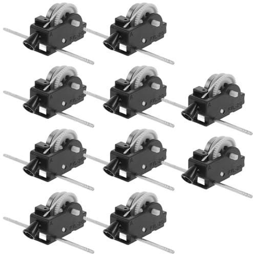 BESTonZON 10pcs Replaceable Pull Cord Style Toy Movement Car Mechanisms DIY Craft Fitting for Toy Parts