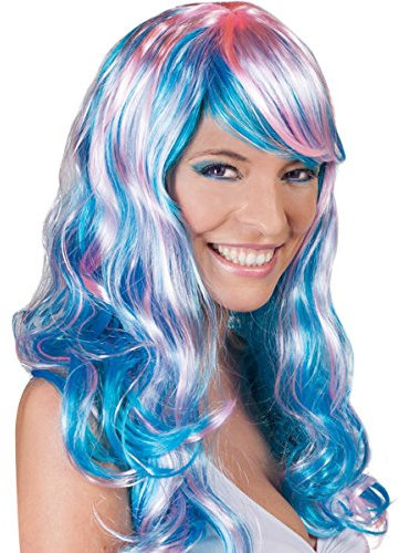 Perücke Aquarella, lange Haare mit Pony, Pastellfarbend *NEU bei Pibivibi©