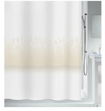 Spirella Rideau de Douche Polyester ROSEAUX 180x200cm Sable