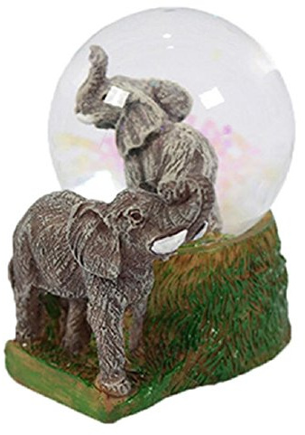Glitzerkugel Elefant Schneekugel Tier Tiere Schneekugeln Elefanten