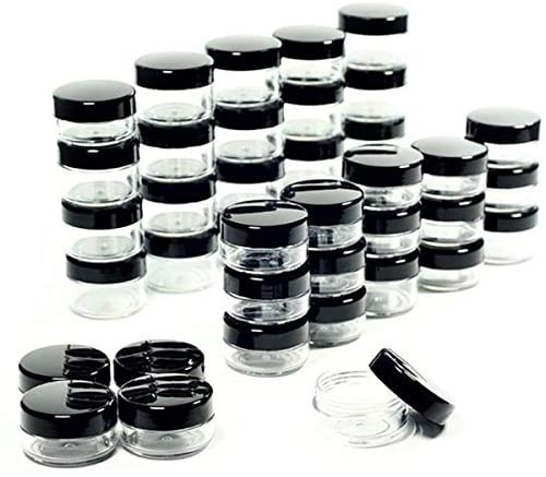 ZEJIA 5 Gram Sample Containers with Lids, Small Travel Size Containers