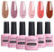 AIMEILI UV LED Gellack mehrfarbig ablösbarer Gel Nagellack Set Gel Nail Polish Kit - 6 x 10ml - Set Nummer 30