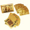 Enjoyer Goldene Spielkarten Deck Gold Silber Folie Poker Set Magic Card 24K Gold Plastikfolie Poker Langlebig Wasserdicht Karten Geschenk (#4)